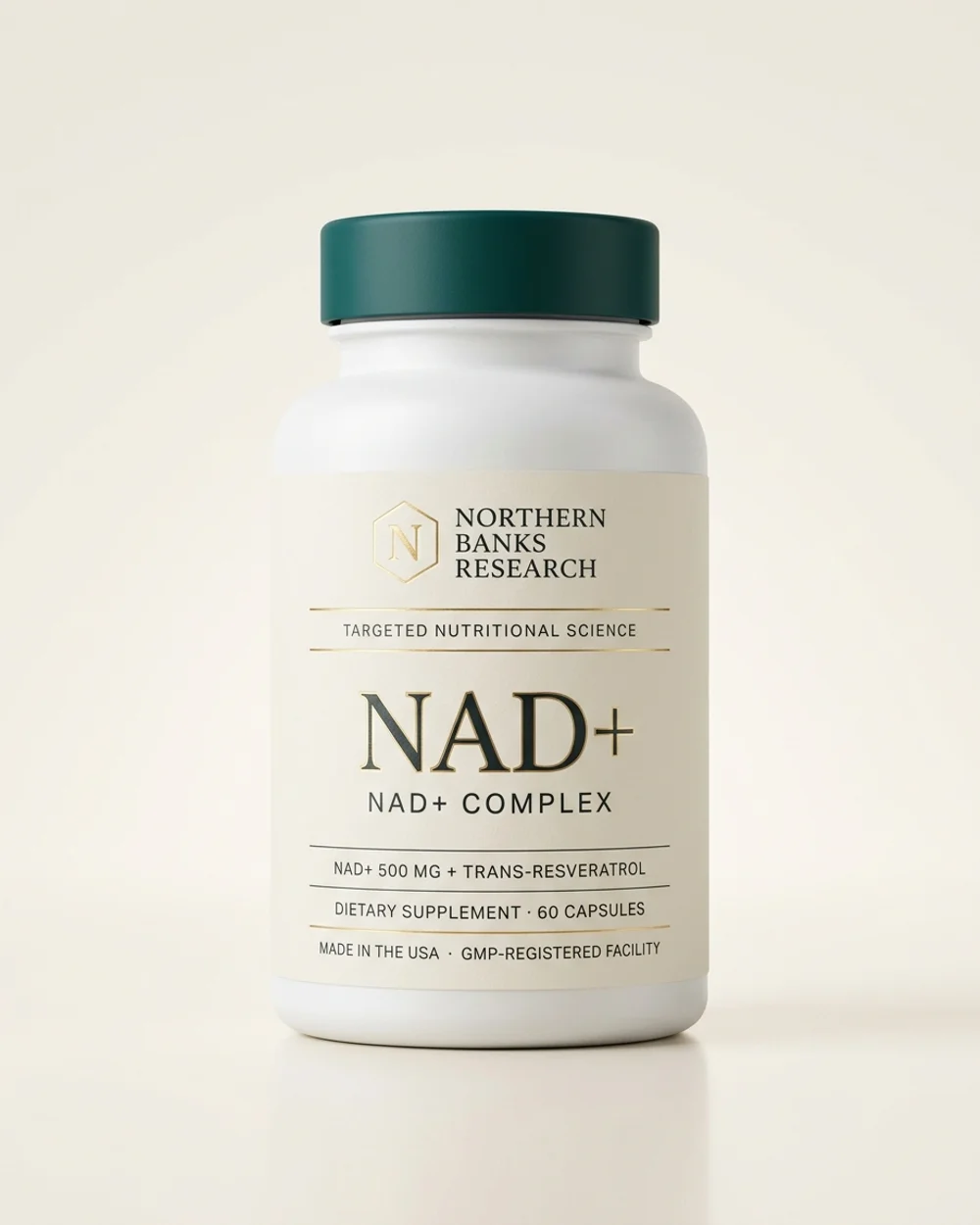 Northern Banks Research NAD+ Capsules with trans-resveratrol