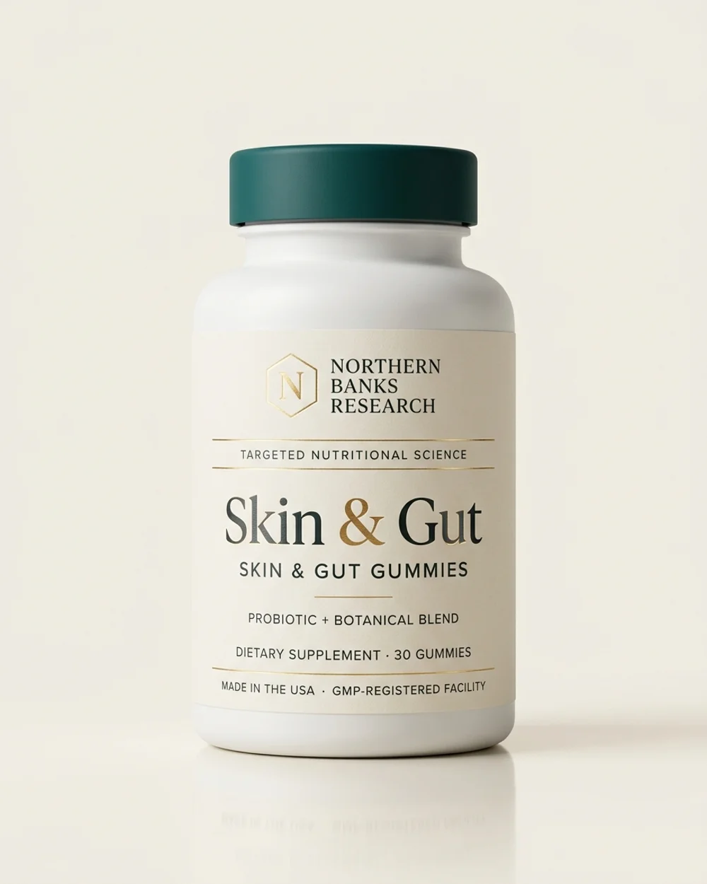 Northern Banks Research Skin & Gut Gummies cherry flavor